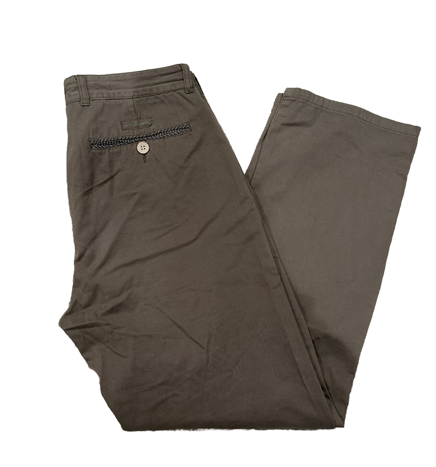 Southern Marsh Men’s 32x30 Twill Khaki Pants Flat Front Fast Shipping