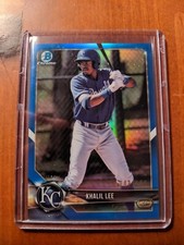 2018 Bowman Chrome Prospects Khalil Lee Blue Refractors /150 Royals Kansas City