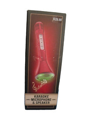 Karaoke Microphone  Speaker wireless Red Portable Speaker sells 30 new V6