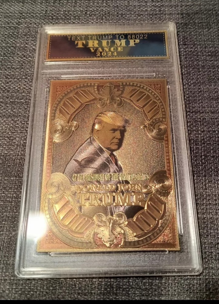 DONALD TRUMP Assassination Fight COLOR 🌟 GOLD CARD - GEM MINT 10