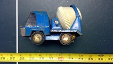 VINTAGE BUDDY L BLUE TILTING CEMENT MIXER TRUCK construction mancave 