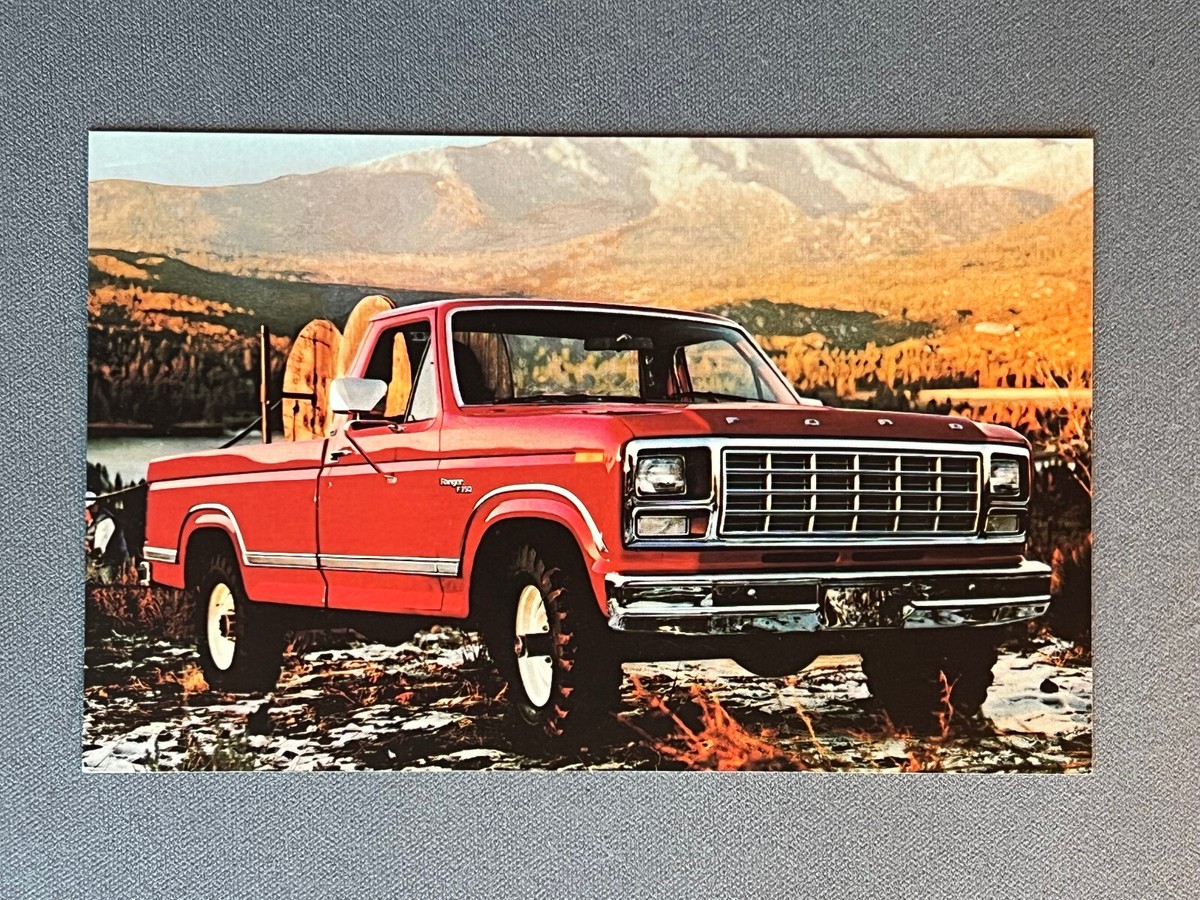 Red Ford Truck, 4x4 Pickup, Twin Traction Beam, independent