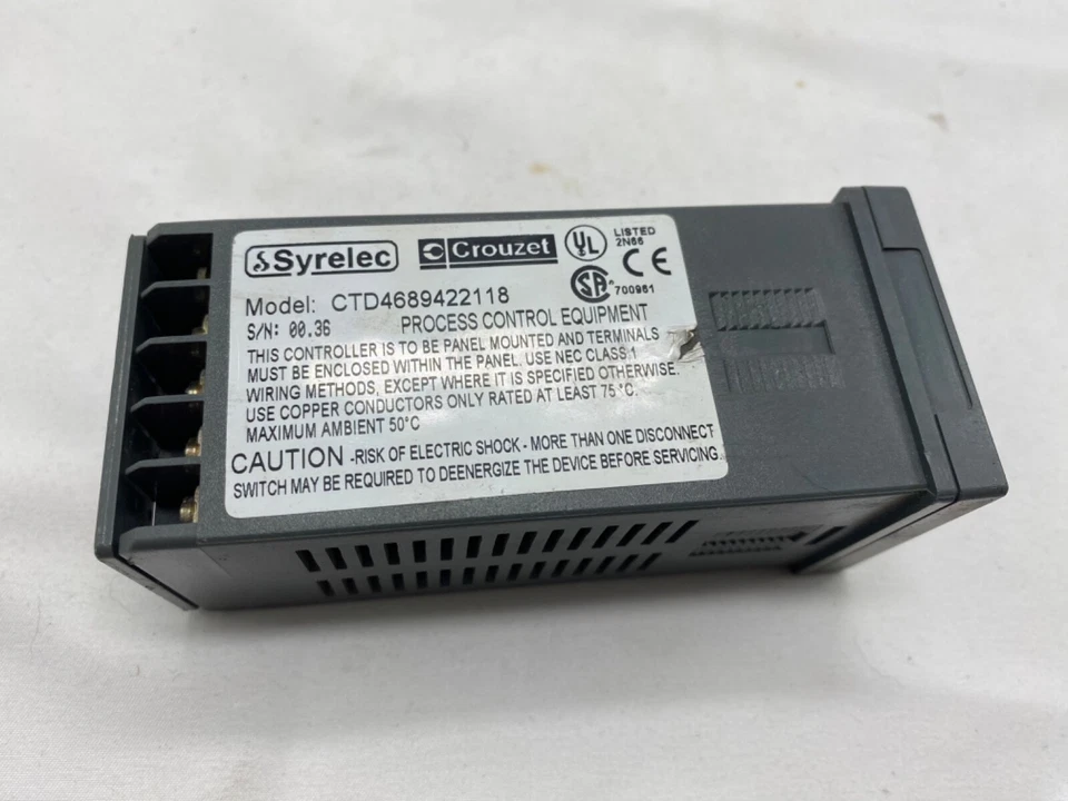 Crouzet Syrelec temperature controller CTD46, 89422112 - Image 3 of 4