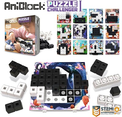 AniBlock Puzzle Challenger - Spaß und kreative Formblöcke MINT-Spielzeug für Kinder