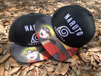 Naruto Shippuden Flat Bill Snapback Hat | eBay