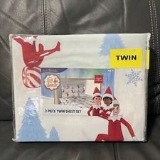 The Elf On The Shelf Christmas 3 Piece Twin Sheet Set New In Package Holiday