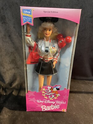 Barbie Walt Disney World 25th Anniversary 1996 Special Edition Doll New  400121757706|
