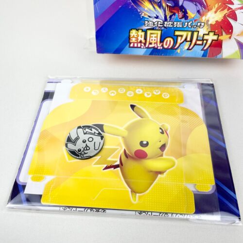 Pokemon Card Heat Wave Arena Booster Box Japanese Sealed + Pikachu Coin Case - Picture 3 of 13