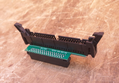 EjectorHeader SCSI 68-pin Mini-Centronics MD68M to 50-pin Male Adapter Converter - Picture 11 of 24