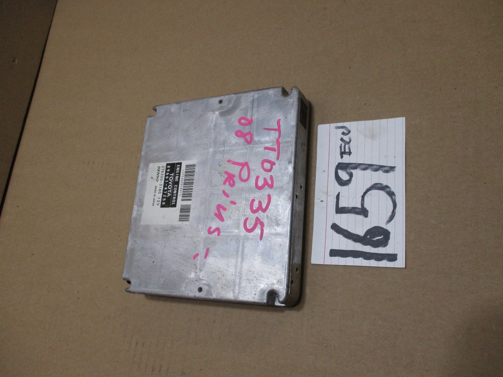 2008 Toyota Prius #1659 Engine Computer ECM ECU  89661-47250