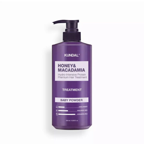 KUNDAL Honey & Macadamia Baby Powder Shampoo & Treatment 500ml Set - Picture 3 of 14