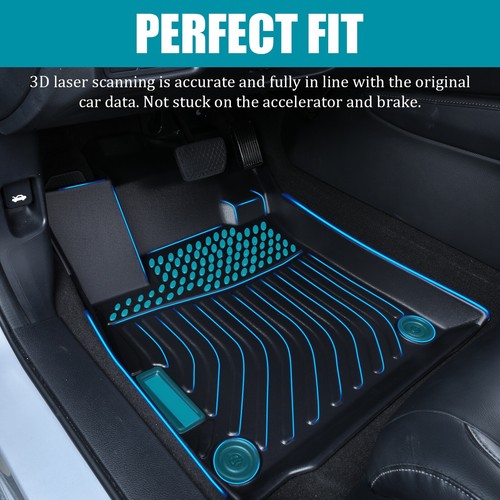 Floor Mats Liners For Toyota 4Runner 2013-2022 Carpet TPE All Season Weather 3pc - Picture 5 of 11
