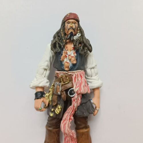 Pirates Of The Caribbean Jack Sparrow Action Figure loose 4" - Picture 2 of 4