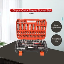 Mechanical Repair Set 108pcs Mechanical Repair Tool Impact Socket Assortment Kit