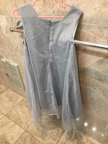 Orchid Lane Big Girls Sleevless Tulle Dress Blue Size 7 Holiday Dress - Picture 3 of 6