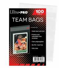 Ultra Pro - Team Bags - Resealable Sleeves 100 Pack (NEW) Yu-Gi-Oh/MTG/Pokemon..