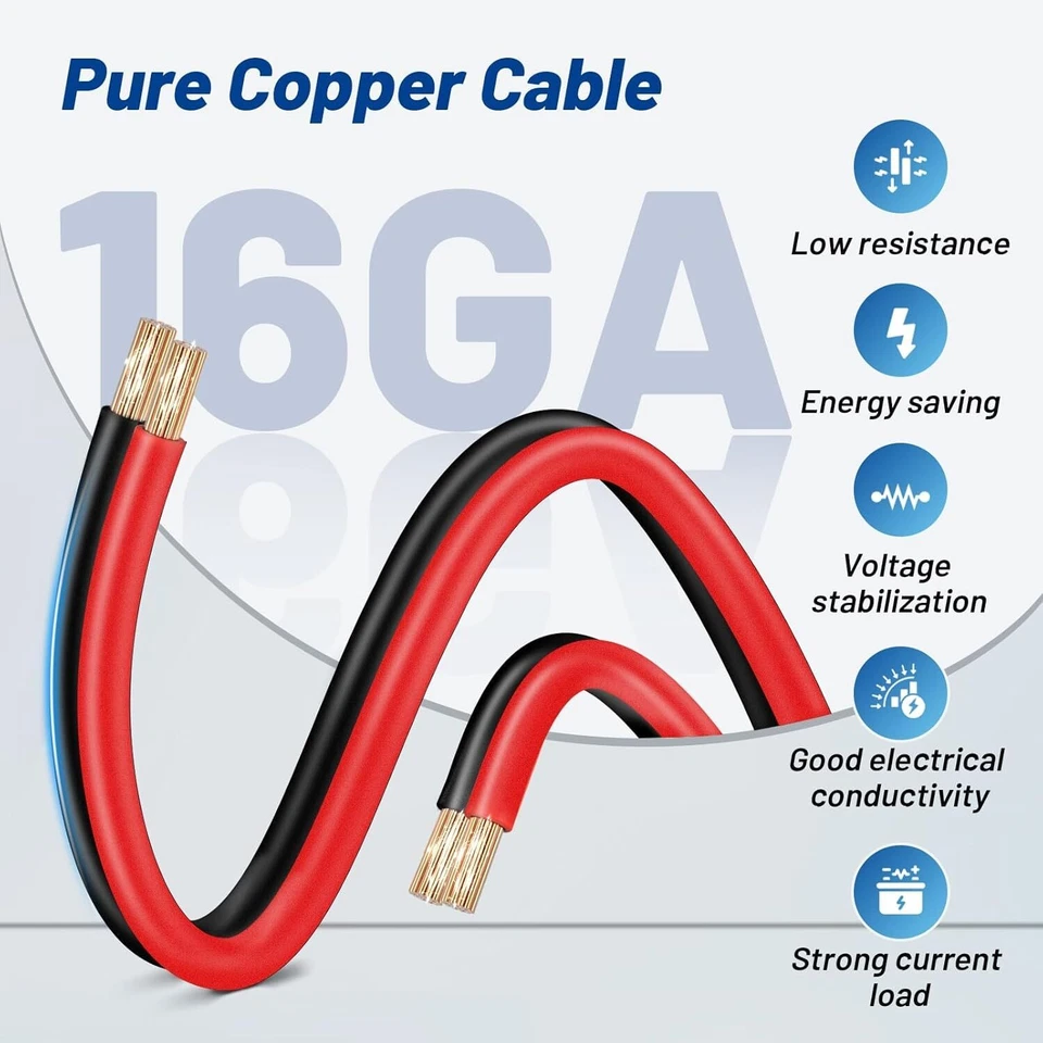 2x 3-Pin CB Radio Power Cord with 1 Cigarette Lighter Socket Extension For Cobra - Image 3 of 4