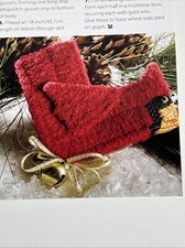 Christmas Cardinal Bird Ornament Plastic Canvas Pattern 2 Pages From Book