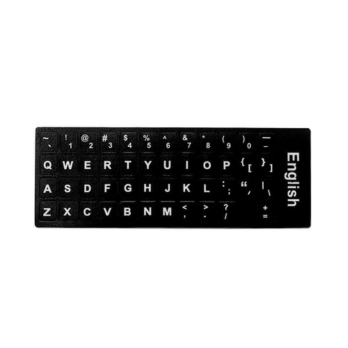 English Letters Keyboard Stickers Frosted PVC Tablet Computer New Keyboard J0Y5 - Afbeelding 4 van 15