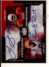 sweed doucet rookie rc draft dual auto autograph texas longhorns lsu college /25