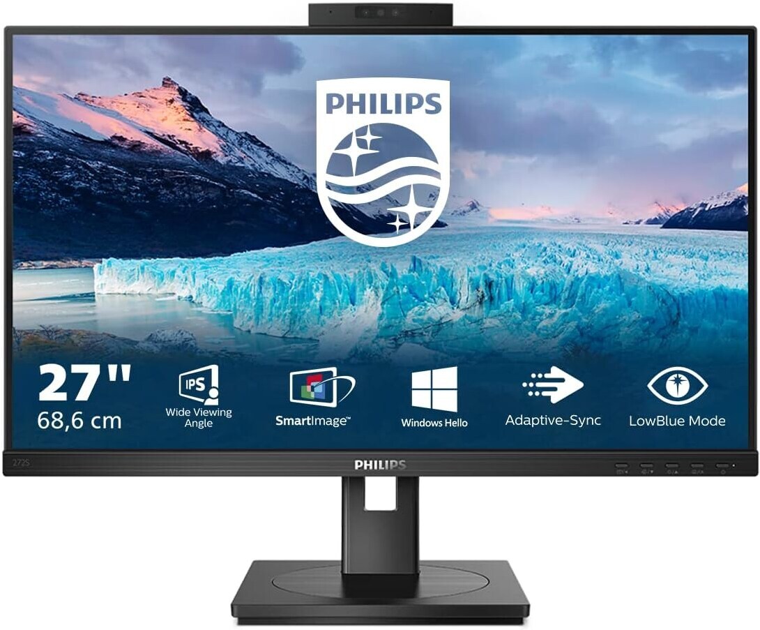 Philips S-Line 272S1MH 68,6 см (27) FHD IPS монитор 16:9 HDMI/DVI/DP/VGA Веб-камера