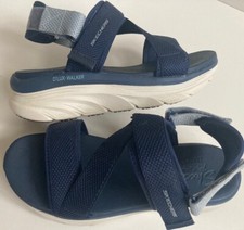 Sandals Skechers  D'Lux Walker Navy Uk 6 Luxe Foam Relaxed Fit
