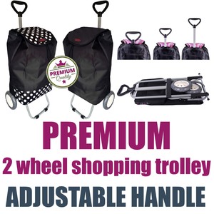 shopping trolley with extendable handle
