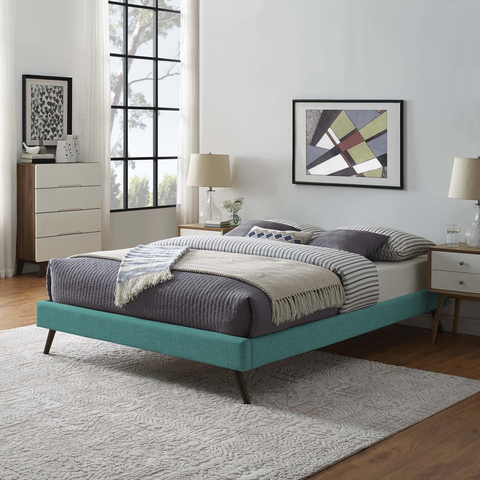 W/ Slats In Teal