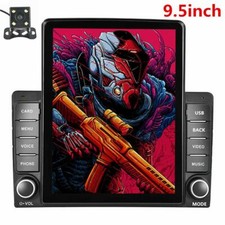 Car Stereo Radio Bluetooth Touch Screen Free Camera 2DIN For IOS/Android 9.5in
