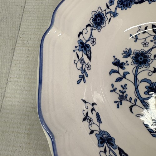 Hankook Korea SEINE Blue Onion Design Scalloped Blue Flowers Cereal Bowls Set 4 - Picture 17 of 20