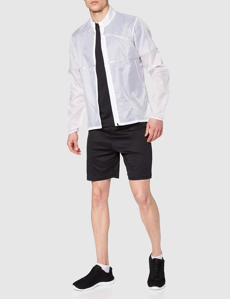 Reebok CD5439 Men's Sports Jacket, Trainnings Jacket, Rain Jacket, S White - Image 2 of 4