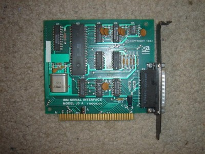 IBM SERIAL 8BIT DB25 MODEL J3 - 25pin RS232 - Rare Vintage Hardware - 8-Bit