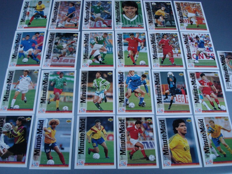 1994 Upper deck soccer world cup all star team complete set 25 cards (S32)