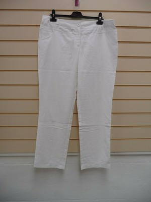 Bon prix Ladies White Trousers Size 18 