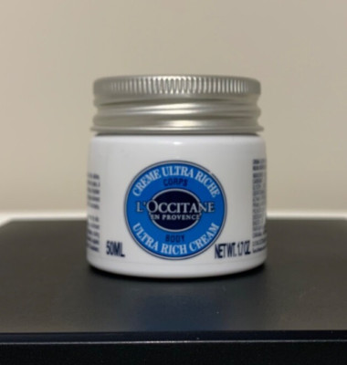 L'Occitane en Provence Ultra Rich Body Cream 1.7 Oz 50ml Travel Sized, Sealed
