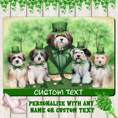 Tibetan Terrier Dog Floor Mat Personalized Anti-Slip Pet Door Mat Indoor NWT
