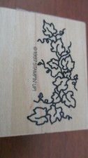 STAMPIN UP 1997 Rubber Stamp on Wood IVY BORDER