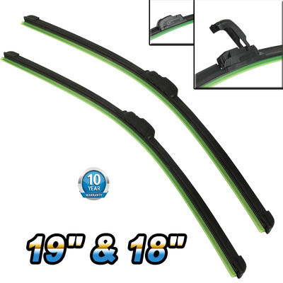 Front Windshield Wiper Blades Pair 19''+18'' All Season For Toyota Corolla 09-18