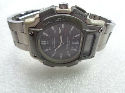 Rare Casio Men's AQ-150w Duel Time,Multi Alarm,Timer Quartz White Digital  Watch | eBay