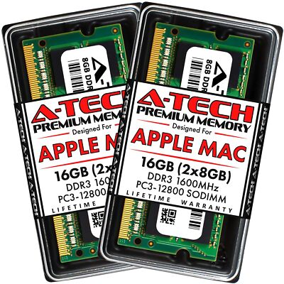 A-Tech 16GB Kit (2x8GB) RAM for Apple MacBook Pro (Mid 2012), iMac