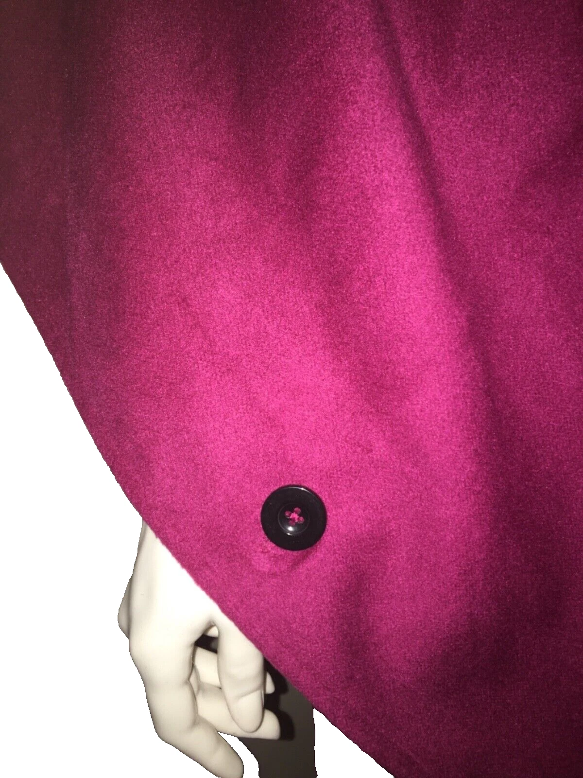 VETEMENTS NUOVA felpa con cappuccio invernale da donna senza marchio mantello con cerniera tasche anteriori vino viola XL bella!