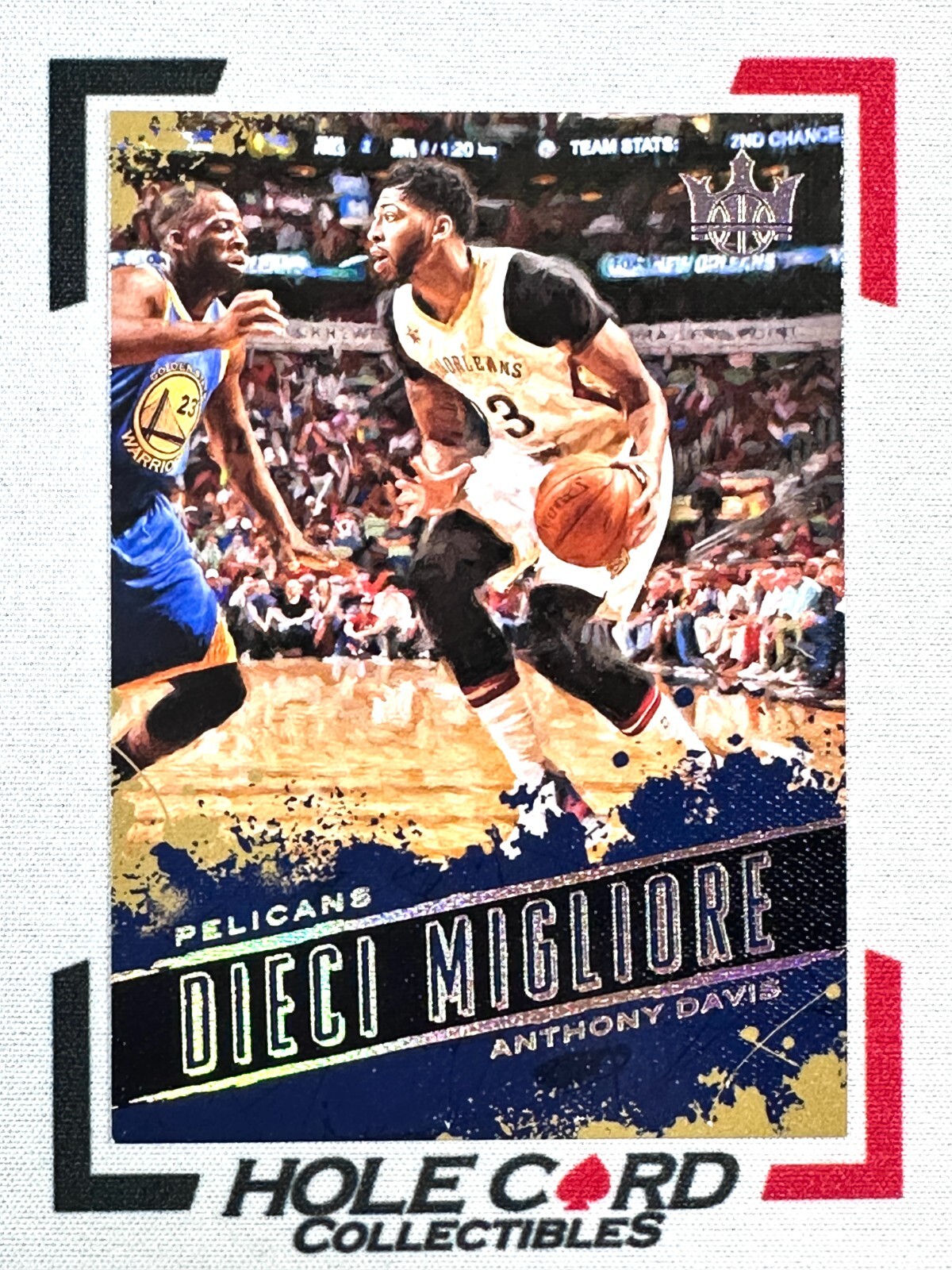 ANTHONY DAVIS 2017-18 Panini Court Kings Dieci Migliore #8 SSP RARE 一