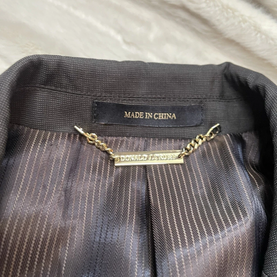 Blazer President Donald J Trump 42R Negro Dos Botones Abrigo Deportivo Informal Para Hombre Foto 2 de 3