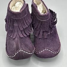 Smaller by See Kai Run Size 9-12 months 'Leilani' Purple Suede Boots **READ**