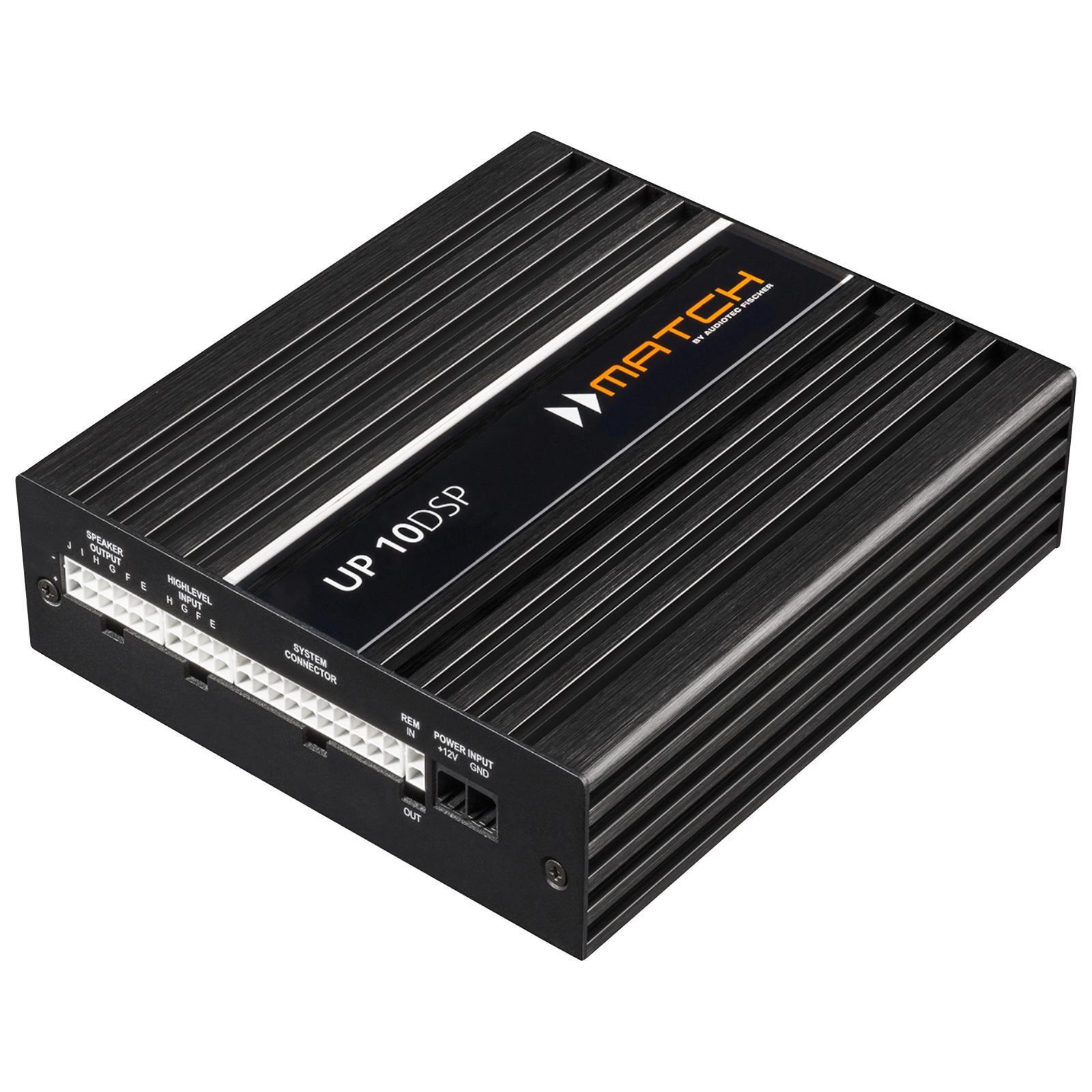 Match UP 10DSP with MEC Analog In 10 Channel Amplifier & 64 Bit 11 Channel DSP