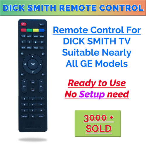 NEW DICK SMITH LED LCD TV REMOTE CONTROL DSE MULTIPLE MODEL GE NUMBERS - Picture 1 of 1
