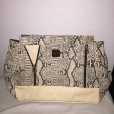 Bag Womens Purse Miche Leslie Retired Faux Snakeskin Animal Print Full Size Tote
