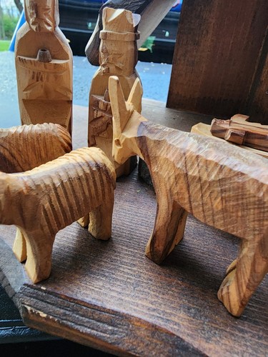 Hand Carved Nativity Set - Picture 7 of 9