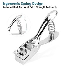 Hole Punch One Slot Badge Punch for ID Cards, Handheld, No Burrs, Metal Badge...