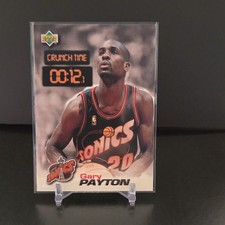 Upper Deck 1997-98 Crunch Time Gary Payton CT36 Sonics NBA Basketball Card